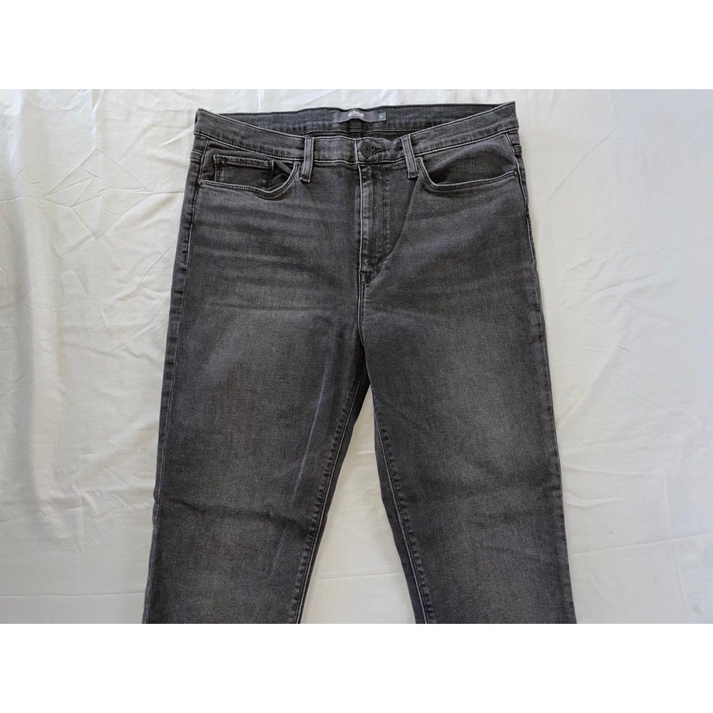 Hudson Barbara Super Skinny Raw Cuff Stretch Denim Roller Jeans. Size 31, Read.